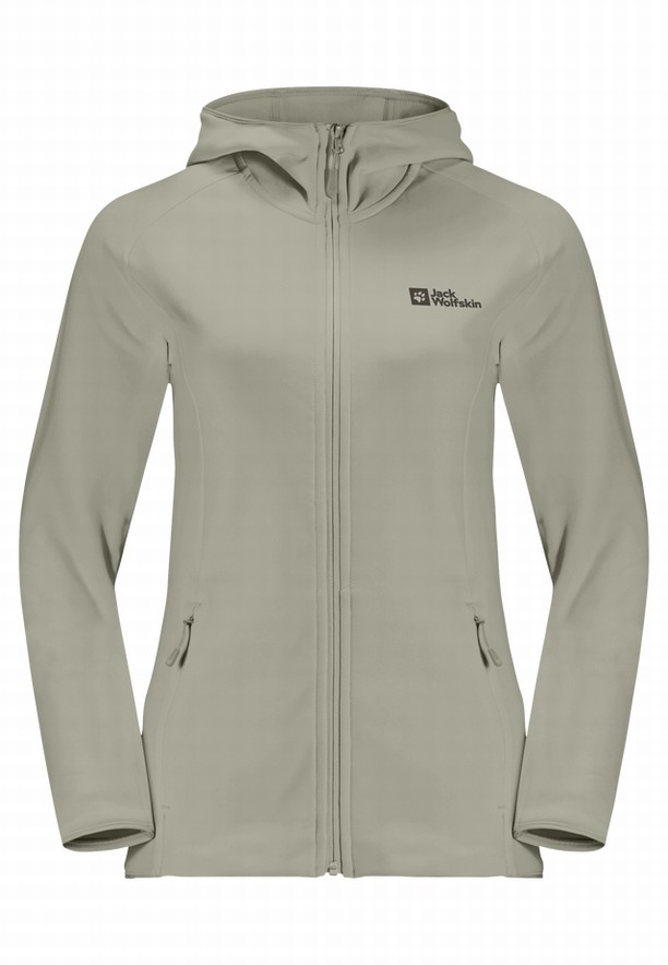 Jack Wolfskin Baiselberg Hooded Fz Fleece Jassen Dames Grijs | 71245794