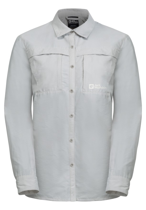 Jack Wolfskin Barrier Ls Overhemd Dames Grijs | 63700093