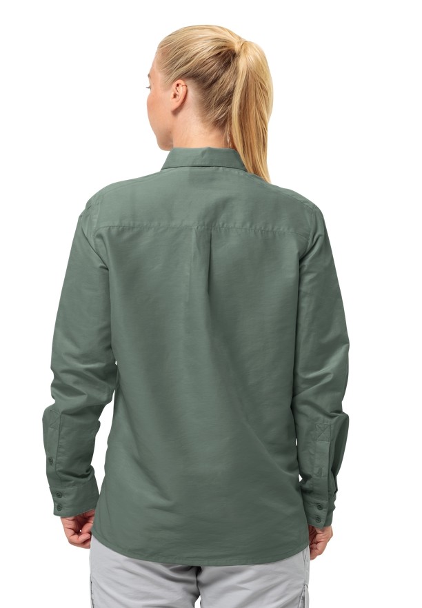 Jack Wolfskin Barrier Ls Overhemd Dames Groen | 99240511