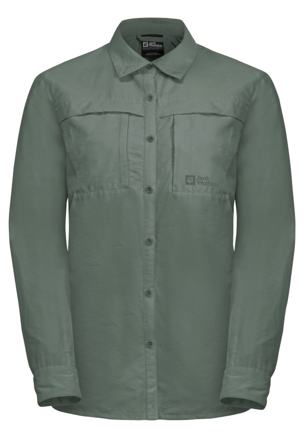 Jack Wolfskin Barrier Ls Overhemd Dames Groen | 99240511