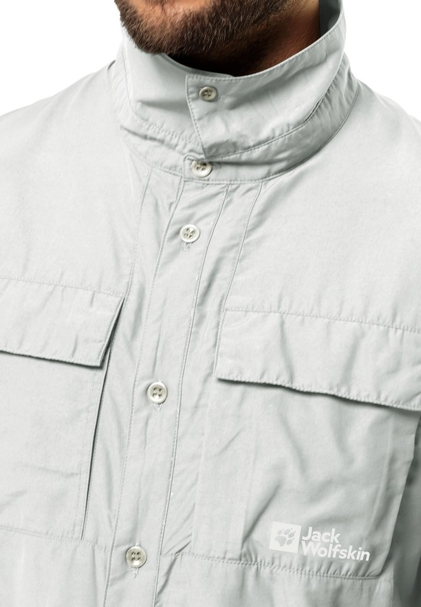 Jack Wolfskin Barrier Ls Overhemd Heren Grijs | 33776681