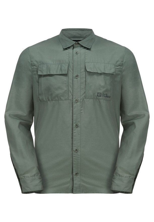 Jack Wolfskin Barrier Ls Overhemd Heren Groen | 42838450