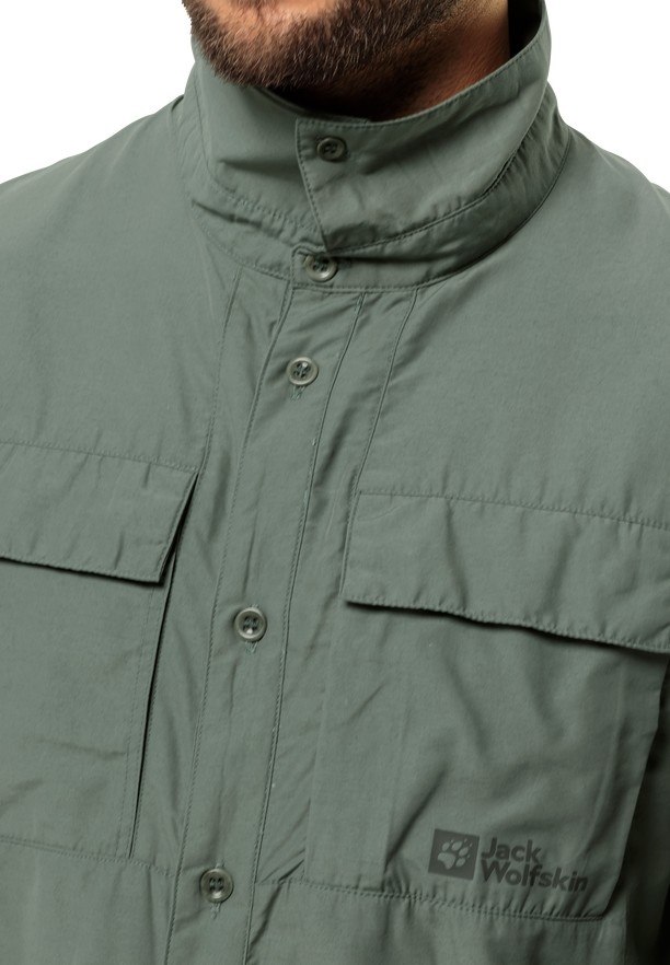 Jack Wolfskin Barrier Ls Overhemd Heren Groen | 42838450