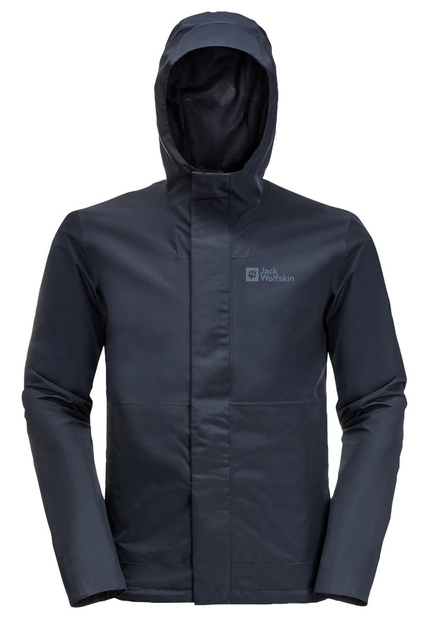 Jack Wolfskin Baydream Regenjassen Heren Donkerblauw | 96803763