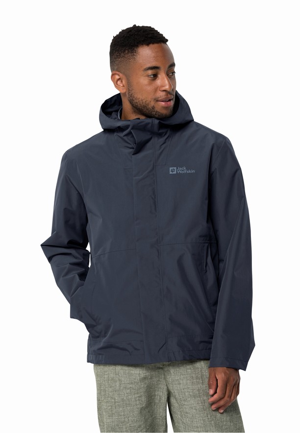 Jack Wolfskin Baydream Regenjassen Heren Donkerblauw | 96803763