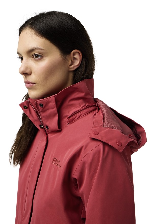 Jack Wolfskin Baylight 3in1 Jassen Dames Rood | 41534510