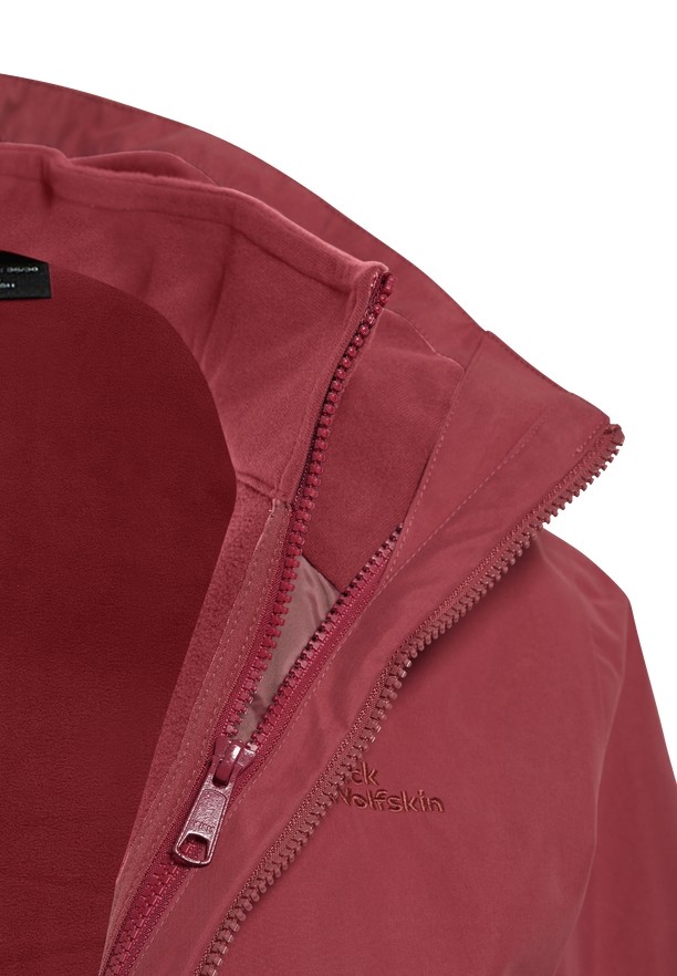 Jack Wolfskin Baylight 3in1 Jassen Dames Rood | 41534510