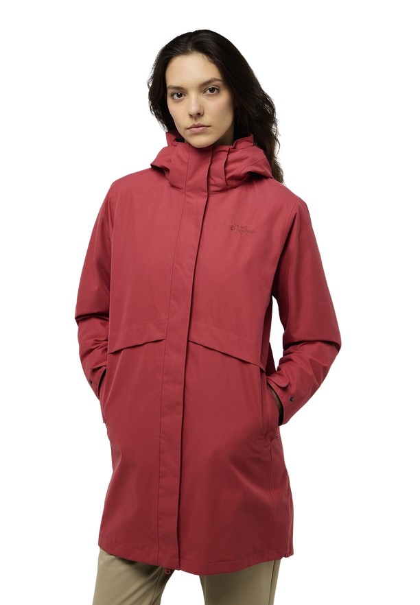 Jack Wolfskin Baylight 3in1 Jassen Dames Rood | 41534510