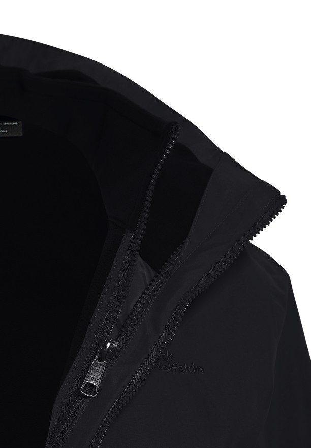Jack Wolfskin Baylight 3in1 Jassen Dames Zwart | 10089494