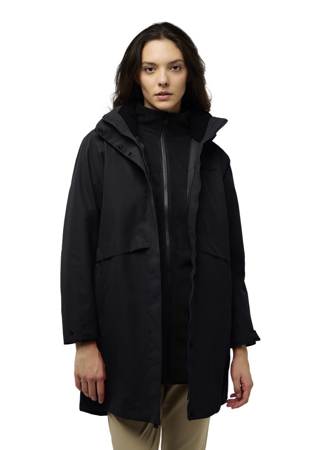 Jack Wolfskin Baylight 3in1 Jassen Dames Zwart | 10089494