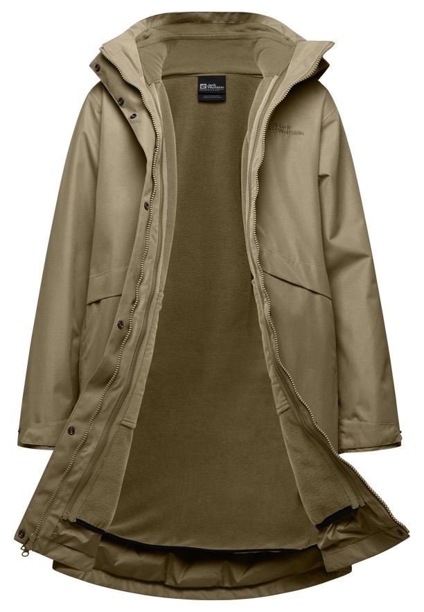Jack Wolfskin Baylight 3in1 Jassen Dames Khaki | 94918577
