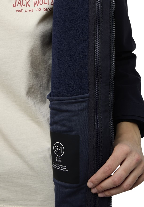 Jack Wolfskin Baylight 3in1 Jassen Dames Donkerblauw | 81059794