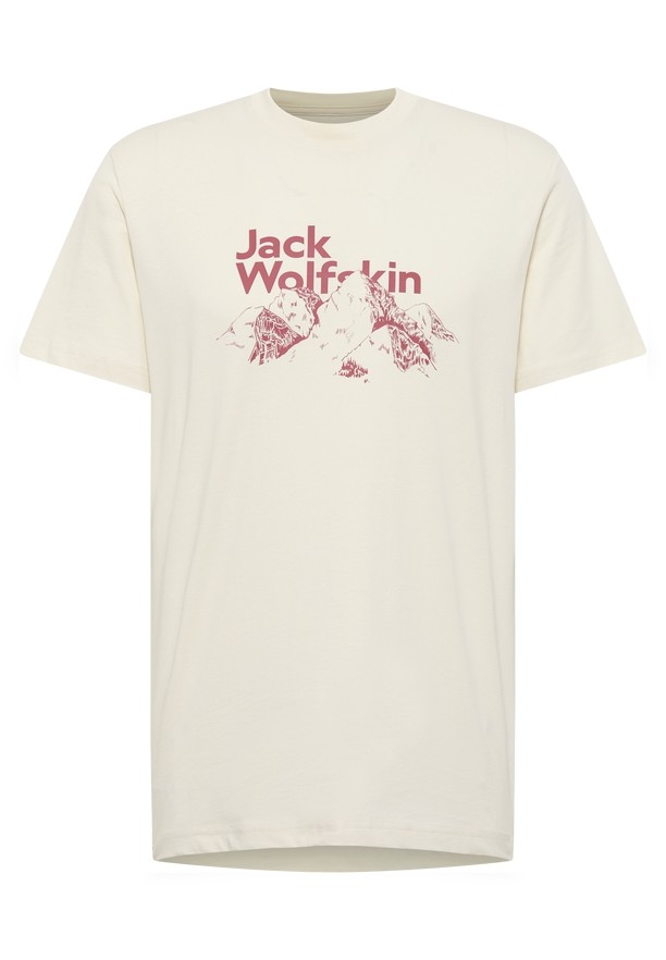 Jack Wolfskin Bergblick T-shirts Heren Wit | 40124402