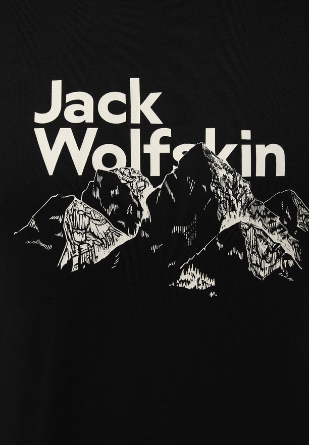Jack Wolfskin Bergblick T-shirts Heren Zwart | 77949580