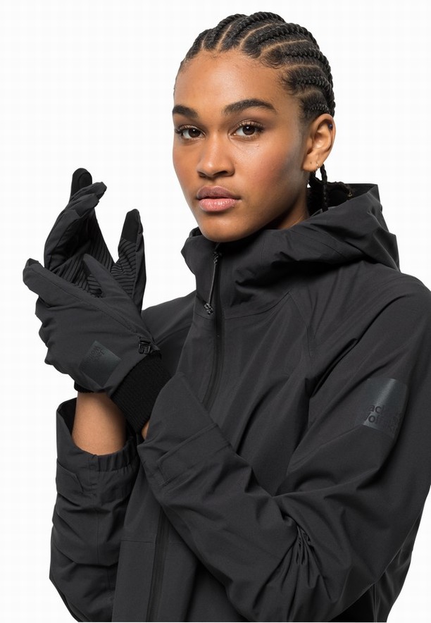 Jack Wolfskin Bike Commute Handschoenen Dames Zwart | 46532933