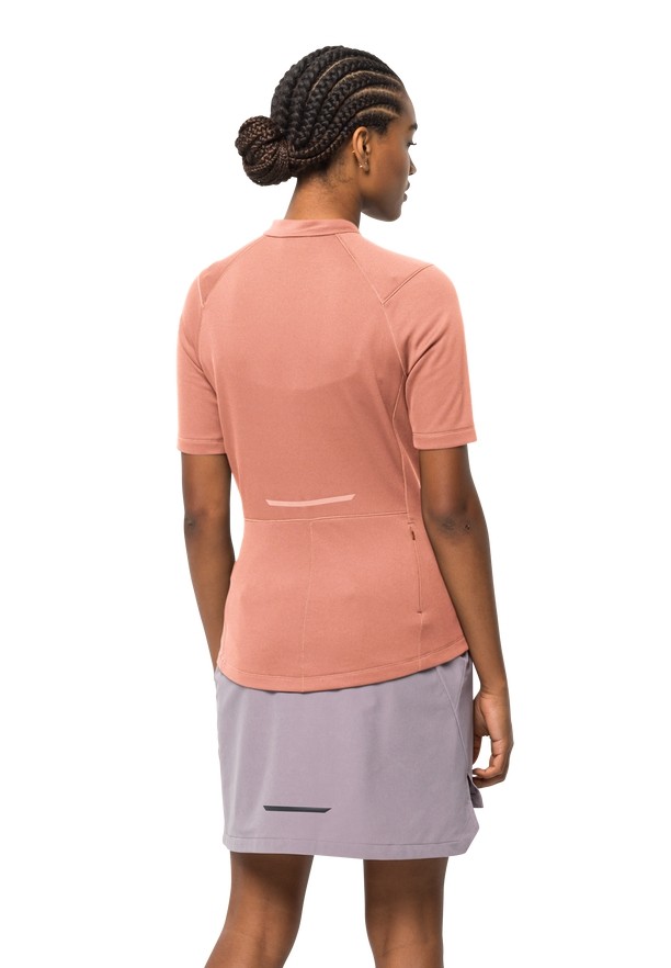 Jack Wolfskin Bike Commute Hz T-shirts Dames Roze | 86332327