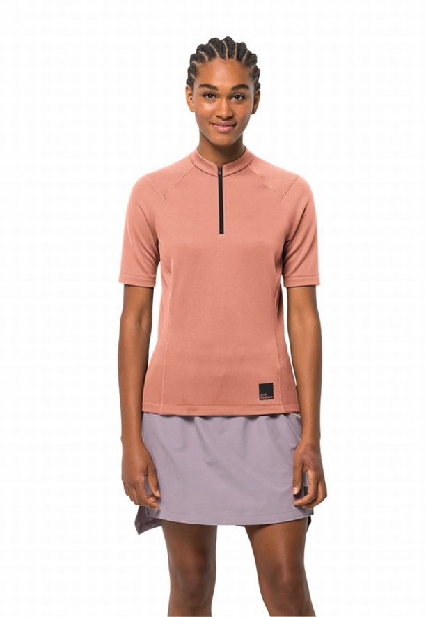 Jack Wolfskin Bike Commute Hz T-shirts Dames Roze | 86332327