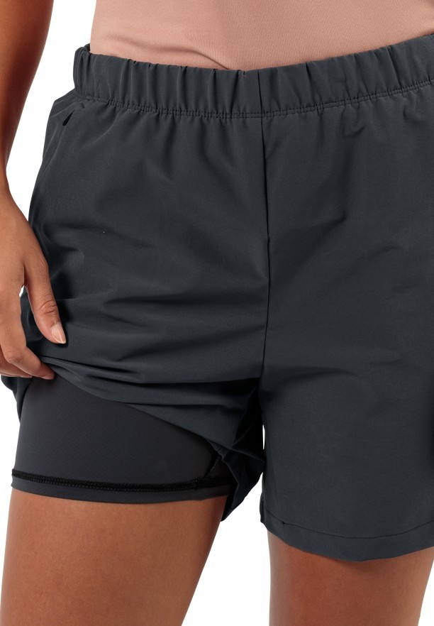 Jack Wolfskin Bike Commute Korte Broek Dames Zwart | 28918610