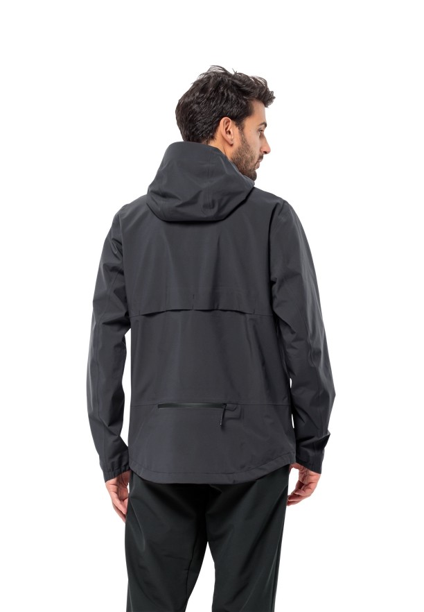 Jack Wolfskin Bike Commute Mono Regenjassen Heren Zwart | 41258009