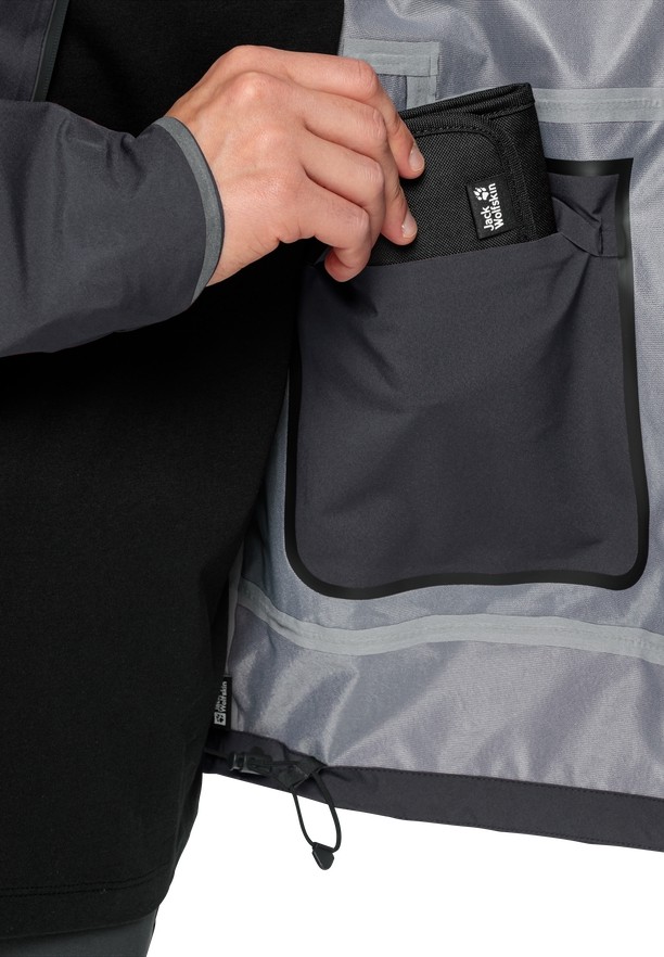 Jack Wolfskin Bike Commute Mono Regenjassen Heren Zwart | 41258009