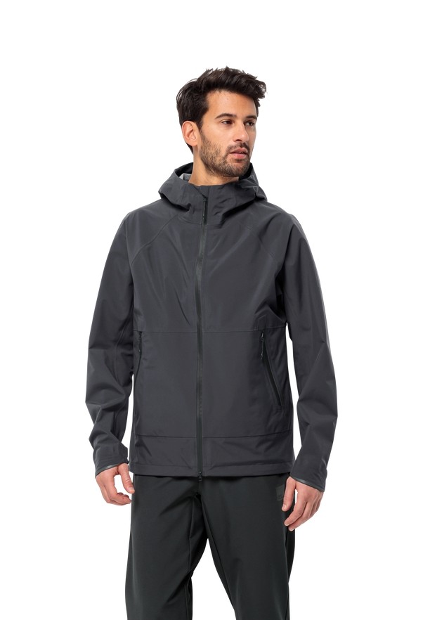 Jack Wolfskin Bike Commute Mono Regenjassen Heren Zwart | 41258009
