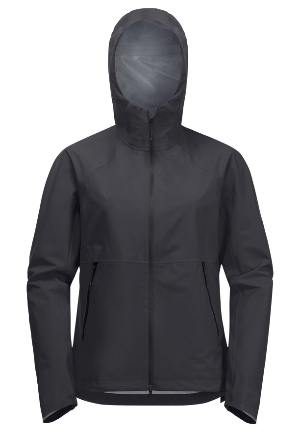 Jack Wolfskin Bike Commute Mono Regenjassen Dames Zwart | 61142917
