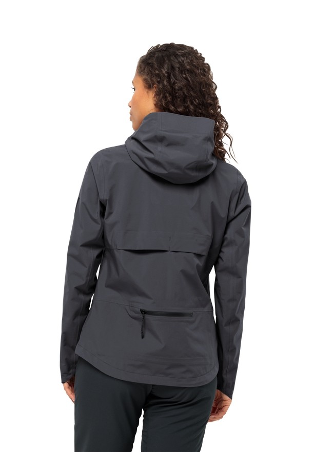Jack Wolfskin Bike Commute Mono Regenjassen Dames Zwart | 61142917