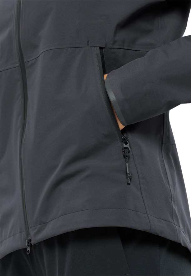 Jack Wolfskin Bike Commute Mono Regenjassen Dames Zwart | 61142917