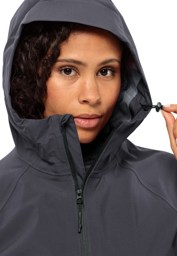Jack Wolfskin Bike Commute Mono Regenjassen Dames Zwart | 61142917