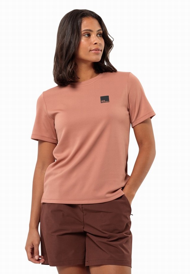 Jack Wolfskin Bike Commute T-shirts Dames Roze | 15284431