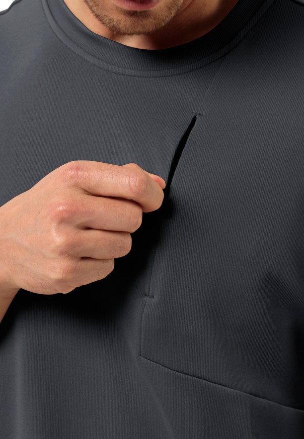 Jack Wolfskin Bike Commute T-shirts Heren Zwart | 65149611