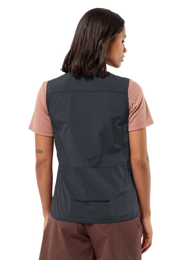 Jack Wolfskin Bike Commute Wind Vest Dames Zwart | 54606536