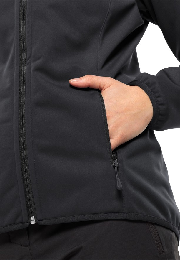 Jack Wolfskin Bornberg Hoody Jassen Dames Zwart | 31194250