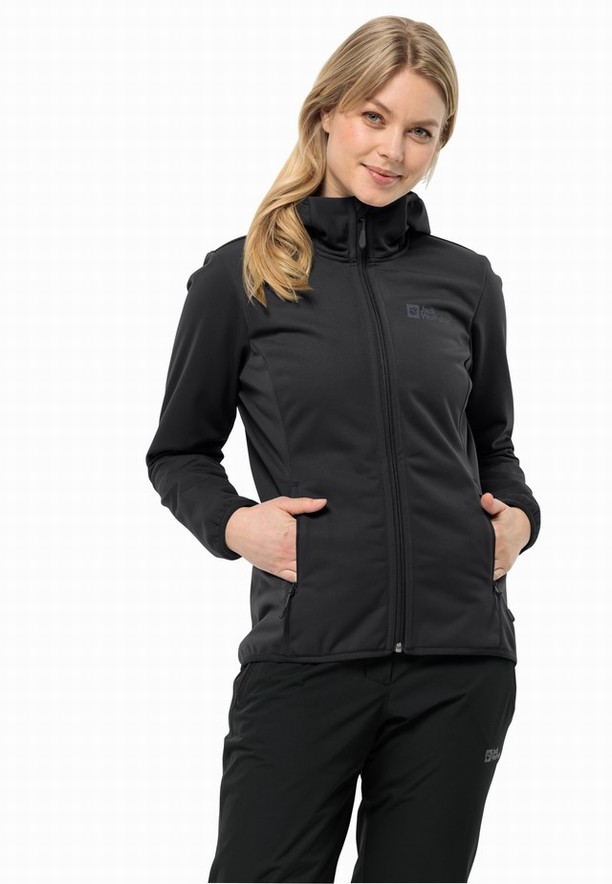 Jack Wolfskin Bornberg Hoody Jassen Dames Zwart | 31194250
