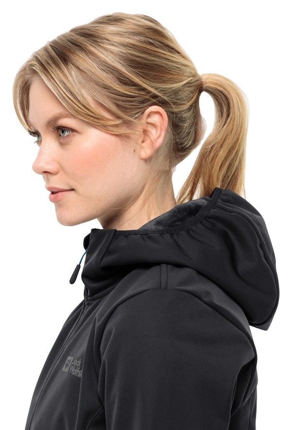 Jack Wolfskin Bornberg Hoody Jassen Dames Zwart | 31194250