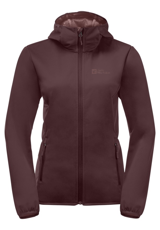 Jack Wolfskin Bornberg Hoody Jassen Dames Rood | 99018423