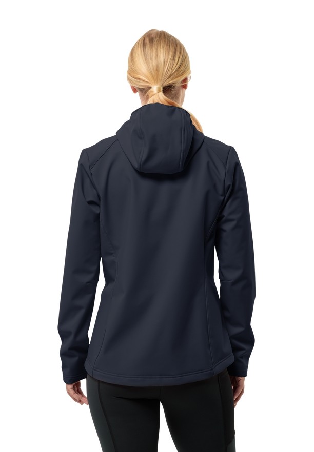 Jack Wolfskin Bornberg Hoody Softshell Jas Dames Donkerblauw | 15348125
