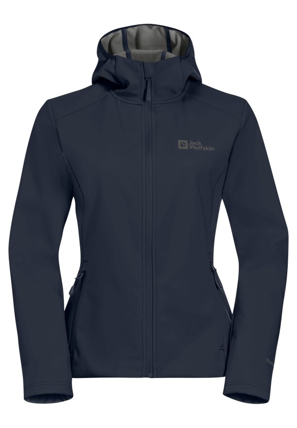 Jack Wolfskin Bornberg Hoody Softshell Jas Dames Donkerblauw | 15348125