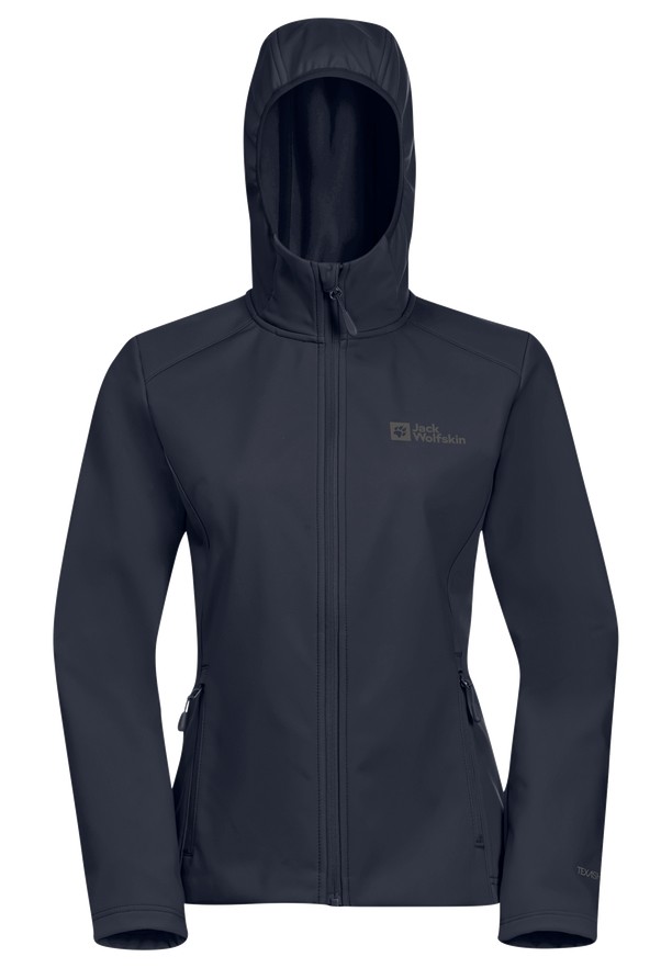Jack Wolfskin Bornberg Hoody Softshell Jas Dames Donkerblauw | 15348125