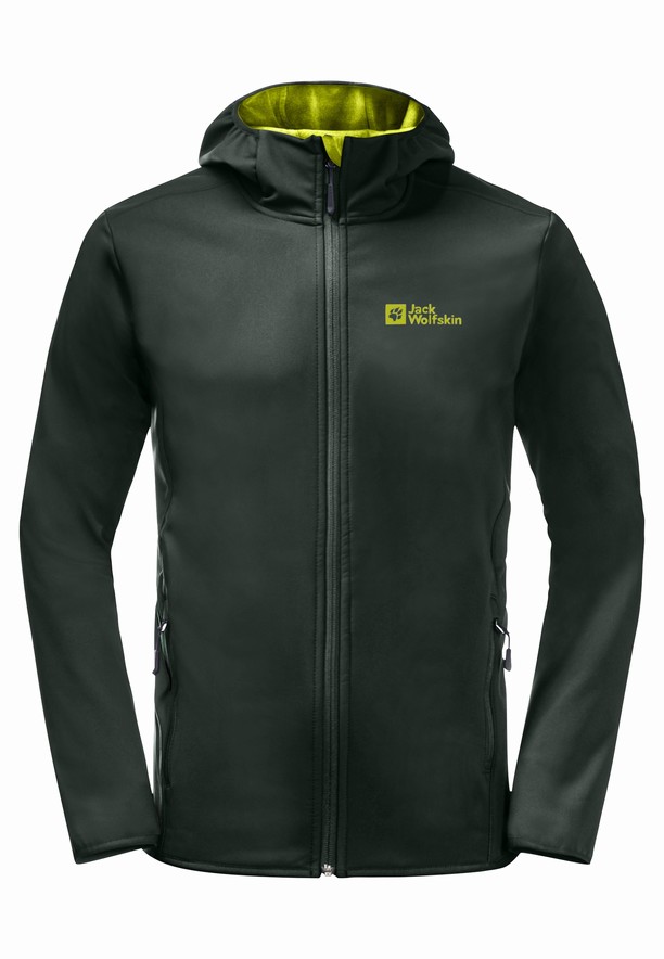 Jack Wolfskin Bornberg Hoody Softshell Jas Heren Groen | 12693723