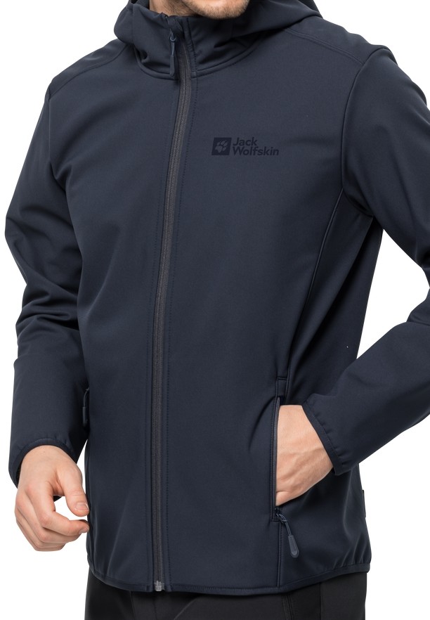 Jack Wolfskin Bornberg Hoody Softshell Jas Heren Donkerblauw | 10628864