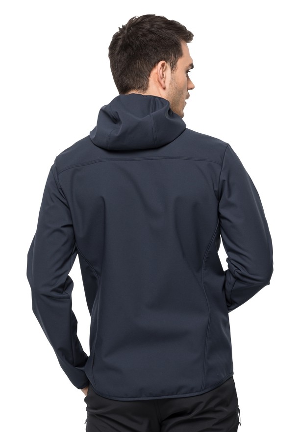 Jack Wolfskin Bornberg Hoody Softshell Jas Heren Donkerblauw | 10628864