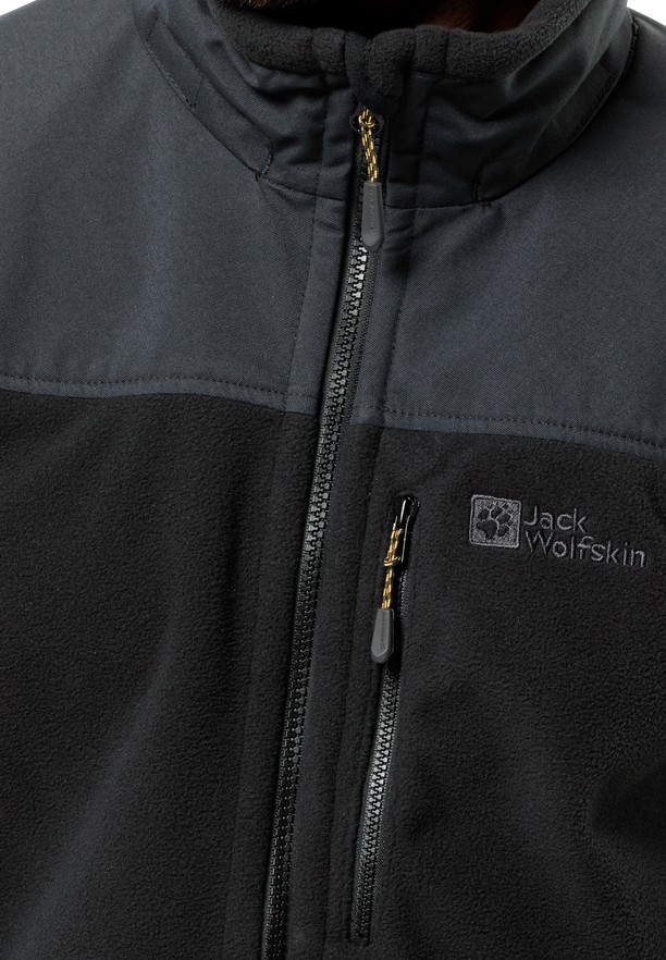 Jack Wolfskin Bornberg Hoody Softshell Jas Heren Zwart | 82337359