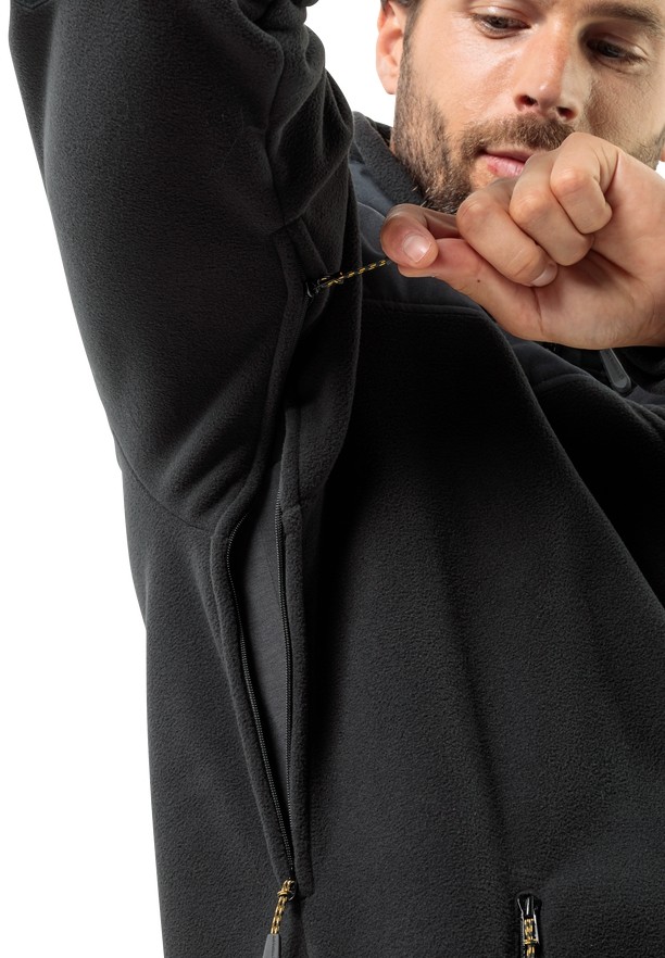 Jack Wolfskin Bornberg Hoody Softshell Jas Heren Zwart | 82337359