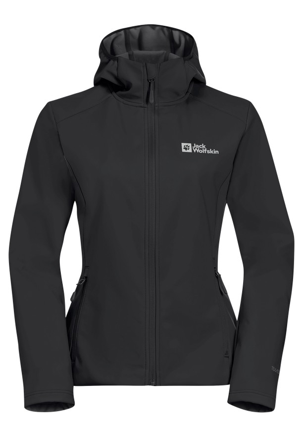 Jack Wolfskin Bornberg Hoody Softshell Jas Dames Zwart | 80340945