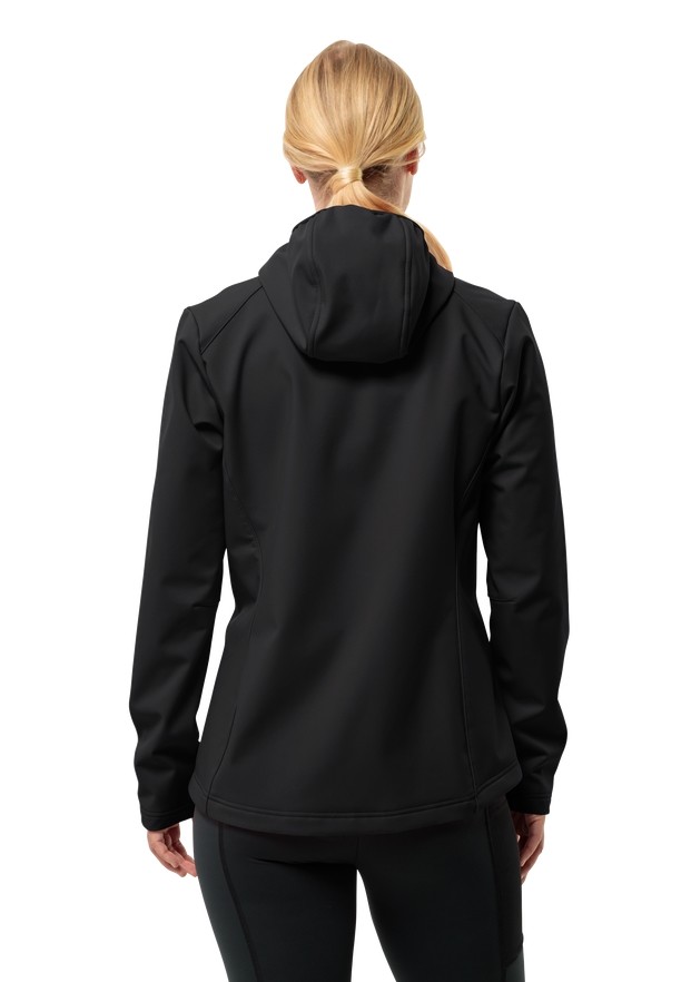 Jack Wolfskin Bornberg Hoody Softshell Jas Dames Zwart | 80340945