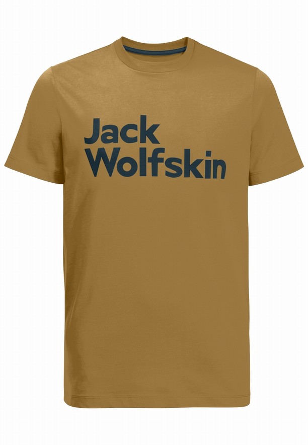 Jack Wolfskin Brand T-shirts Heren Geel | 85437111