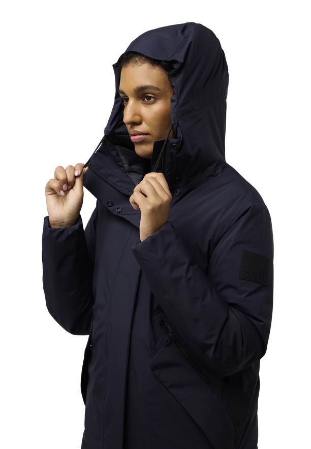 Jack Wolfskin Brandenburger Jassen Dames Donkerblauw | 53120752