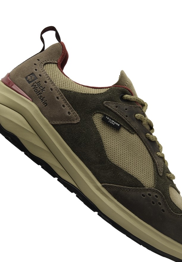 Jack Wolfskin Camp Fever Texapore Low Outdoorschoenen Heren Olijfgroen | 55309189