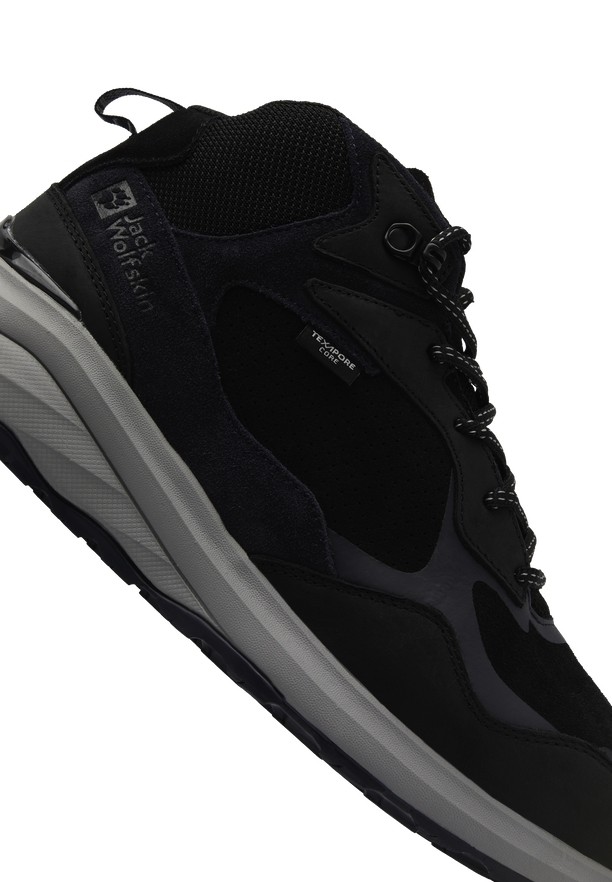 Jack Wolfskin Camp Fever Texapore Mid Outdoorschoenen Heren Zwart | 28997711